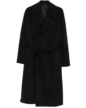 Caruso Belted Coats - Black