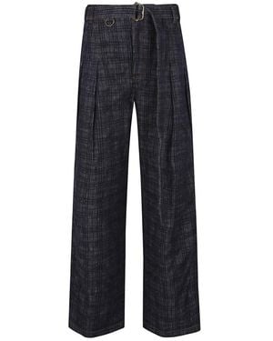 Burberry Wide Trousers - Blue