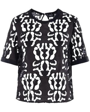 Nenette Sangallo Blouse - Zwart