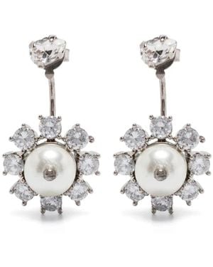 Simone Rocha Pendientes De Margarita De Doble Extremo, Mujer, Talla - Metálico