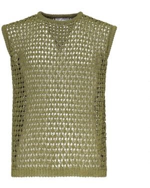 Bonsai Sleeveless Knitwear - Green