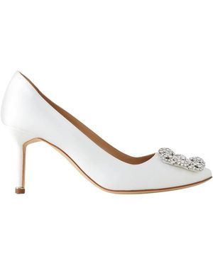 Manolo Blahnik Hangisi 70 Stilettos - Weiß