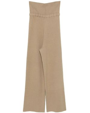 AYA MUSE Fold Over Seam Pant - Naturel