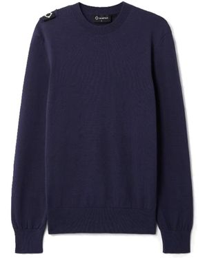 Ma Strum Rundhalsstrickpullover in ink navy - Blau