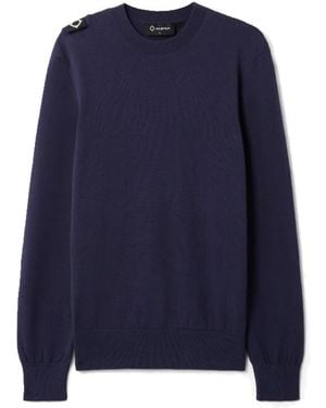 Ma Strum Round-Neck Knitwear - Blue