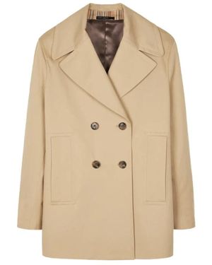 Paul Smith Double-Breasted Coats - Natural