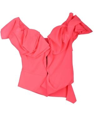 Vivienne Westwood Top Mit Frontreißverschluss Bustier Polyester - Pink