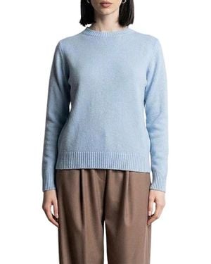 Kaos Truien & Vesten ,Blauw ,Gebreide Trui Met Ronde Hals