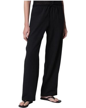 DUNST Wide Trousers - Negro