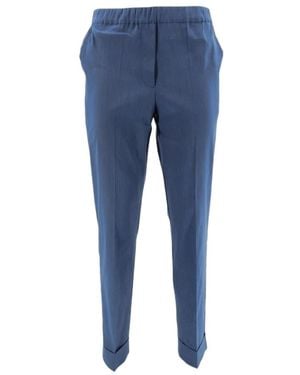 D.exterior Slim-Fit Trousers - Blue
