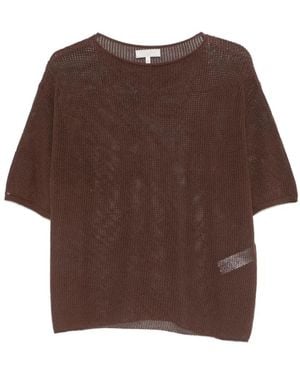 Antonelli Round-Neck Knitwear - Brown