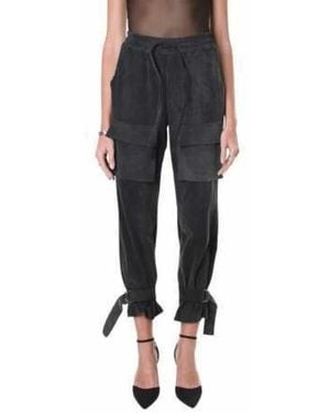 LA HAINE INSIDE US Cropped Trousers - Azul