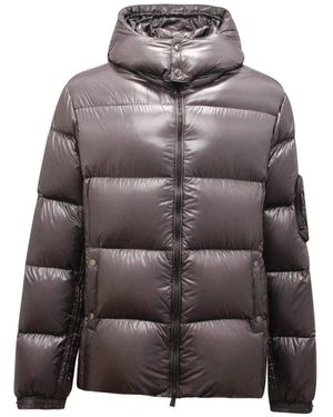 Tatras Graue Piumino Daunenjacke Mit Abnehmbarer Kapuze
