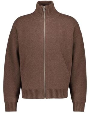 Axel Arigato Truien & Vesten ,Bruin ,Wol Core Zip-Up Vest