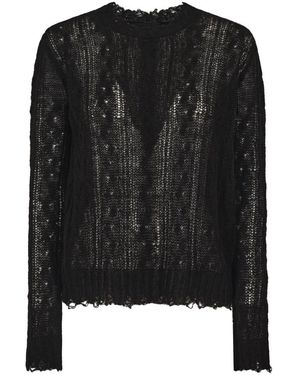 Alanui Round-Neck Knitwear - Negro