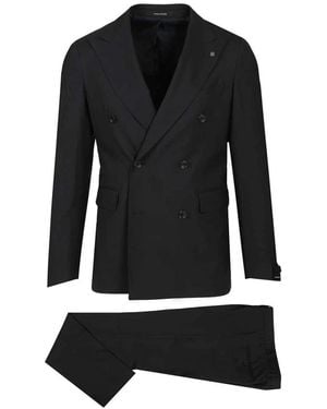 Tagliatore Double Breasted Suits - Nero