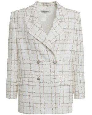 Alessandra Rich Tweed Jackets - Grey