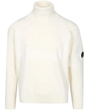 C.P. Company Rollkragenpullover - Weiß