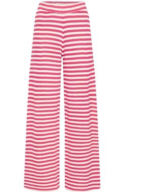 Ichi Wide Trousers - Red
