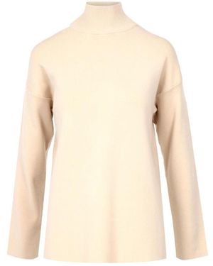 Kaos Truien & Vesten ,Leer Coltrui - Naturel
