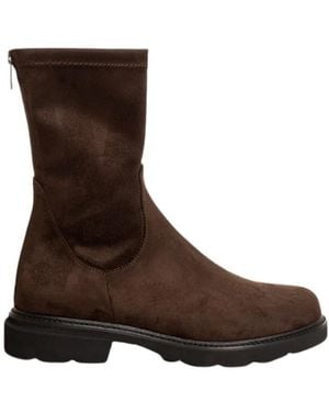 Evaluna Lace-Up Boots - Marrón