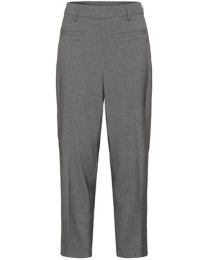 Kaffe Straight Trousers - Grey