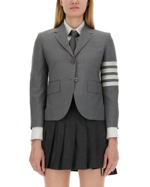 Thom Browne Single-Breasted Blazer - Grijs