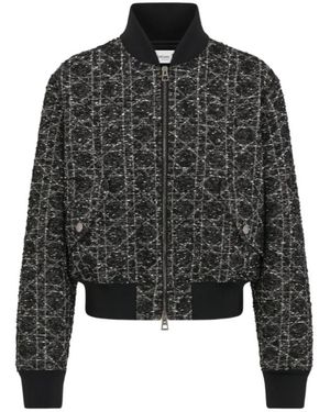 Dior Jassen ,Zwart ,Katoen Macrocannage Bomber Jacket