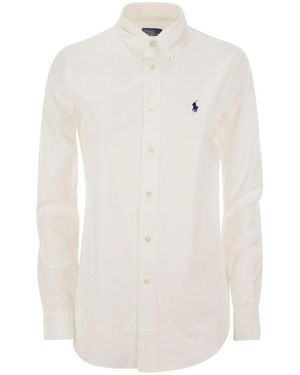 Polo Ralph Lauren Klassische Baumwoll-Oxford-Hemd Mit Klassischer Passform - Weiß