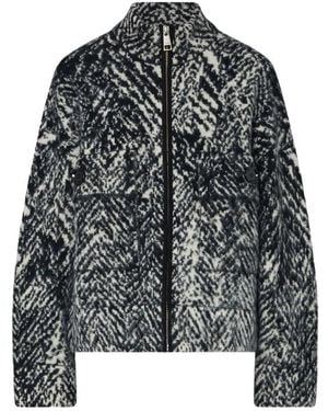 Liu Jo Jassen ,Veelkleurig ,Wol Jacquard Gebreid Bomberjack - Zwart