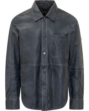Peuterey Leather Jackets - Blue