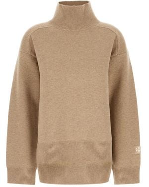 Tory Burch Turtlenecks - Neutro