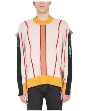Ambush Truien & Vesten ,Veelkleurig ,Folding Crewneck Knit 2 - Rood