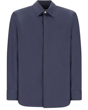 Jil Sander Katoenen Overhemd Klassieke Stijl - Blauw