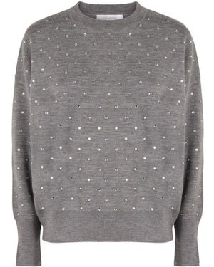 Rabanne Round-Neck Knitwear - Gris