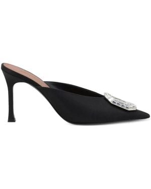 AMINA MUADDI Heeled Mules - Noir