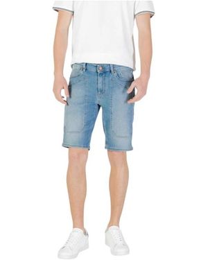 Jeckerson Lichtblauwe Katoenen Bermuda Shorts