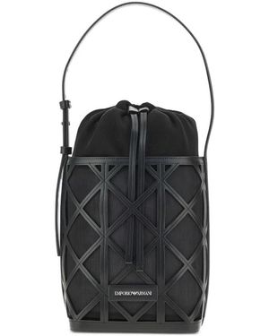 Emporio Armani Bucket Bags - Black