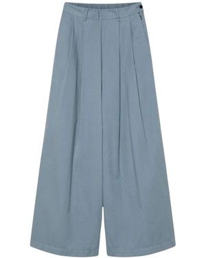 Pomandère Broeken ,Blauw ,Katoen Wide Broeken