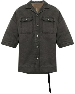 Rick Owens Oversized Denim Shirt - Grijs