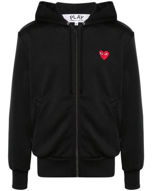 COMME DES GARÇONS PLAY Zip-Throughs - Negro