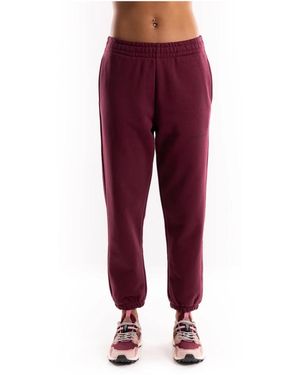 hinnominate Broeken ,Rood ,Katoen Bordeaux Katoenen Trainingsbroeken Elastische Taille