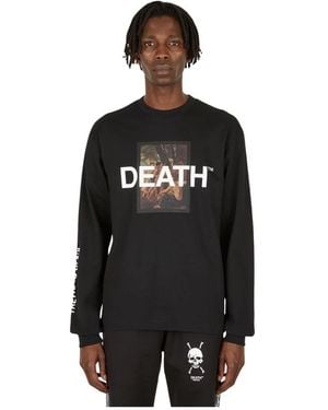 Death Cigarettes Long Sleeve T-Shirts - Black