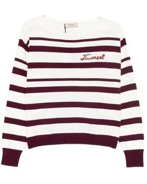 Twinset Round-Neck Knitwear - White