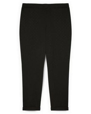 FIORELLA RUBINO Straight Trousers - Noir