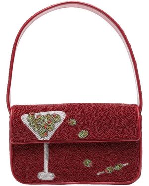 STAUD Tommy Beaded Bag - Rood
