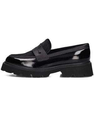 Stefano Lauran Retro Charme Schwarze Loafers