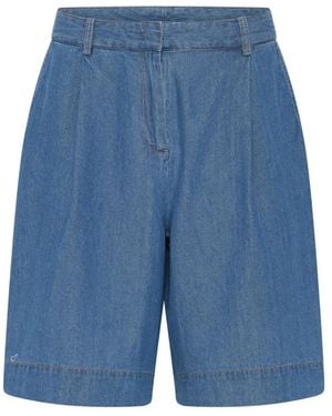 Heartmade Denim Shorts - Bleu