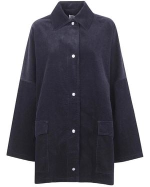 TOTEME Cord Overshirt Jacket - Blau