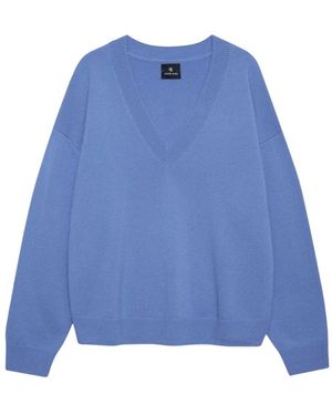 Anine Bing V-Neck Knitwear - Azul